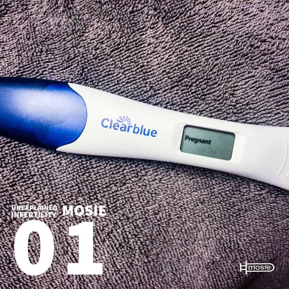 positive pregnancy test from Mosie Baby user