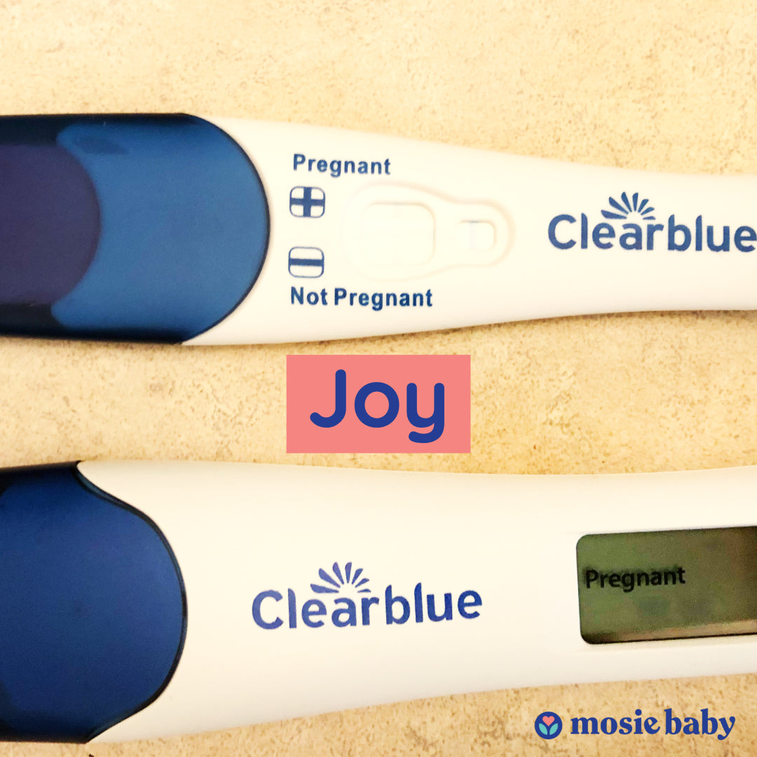 two positive pregnancy tests from a mosie user