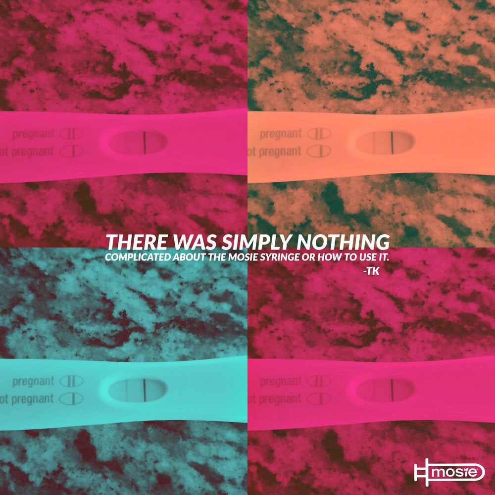 pregnancy test photo in pop art style collage
